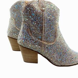 ARULA Women's WIDE WIDTH Rhinestone Ankle Boots | Size 11 W | NEW in Box